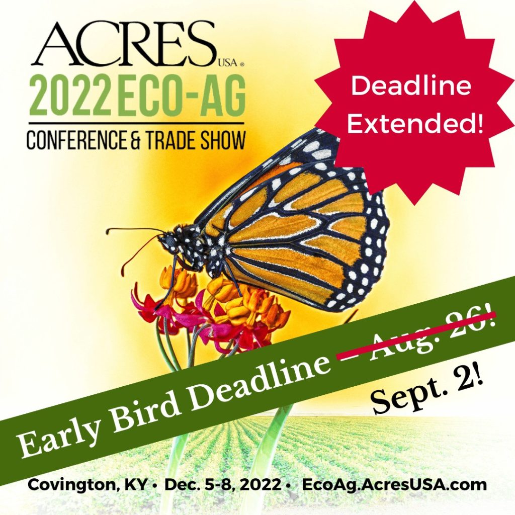 2022 Eco-Ag early bird extended graphic