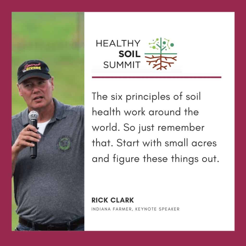 Rick Clark soil quote