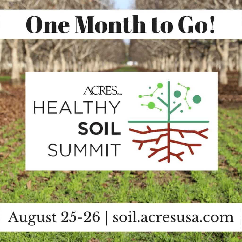 2021 Healthy Soil Summit one month reminder