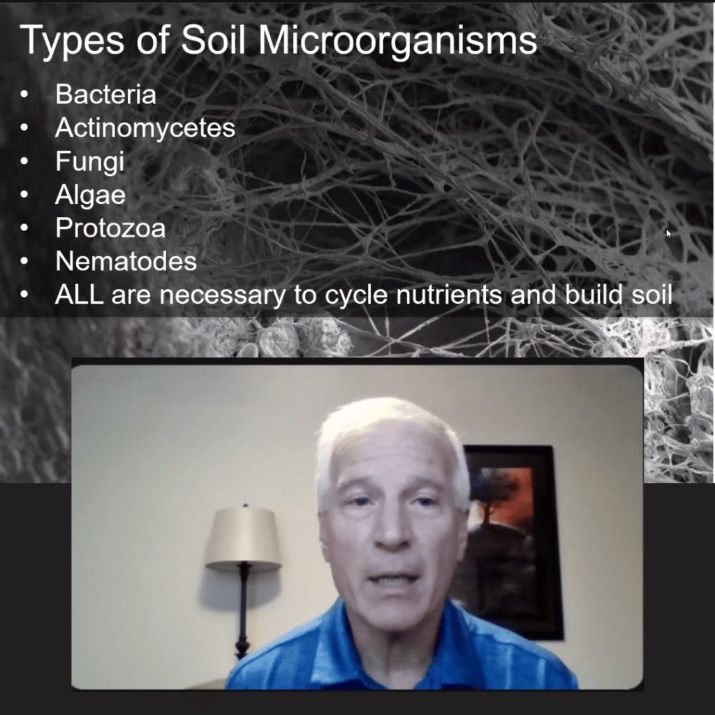Dave Stark in Holganix soil microbes webinar