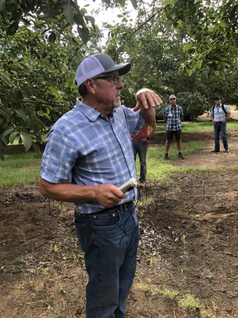 James Pingrey presents on the farm tour for the 2022 Healthy Soil Summit