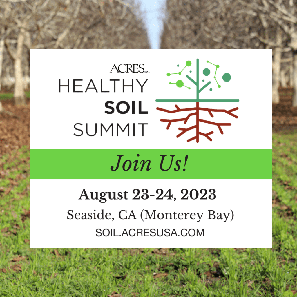 2023 Healthy Soil Summit info graphic